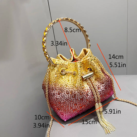 Crystal Sunset Bucket Bag
