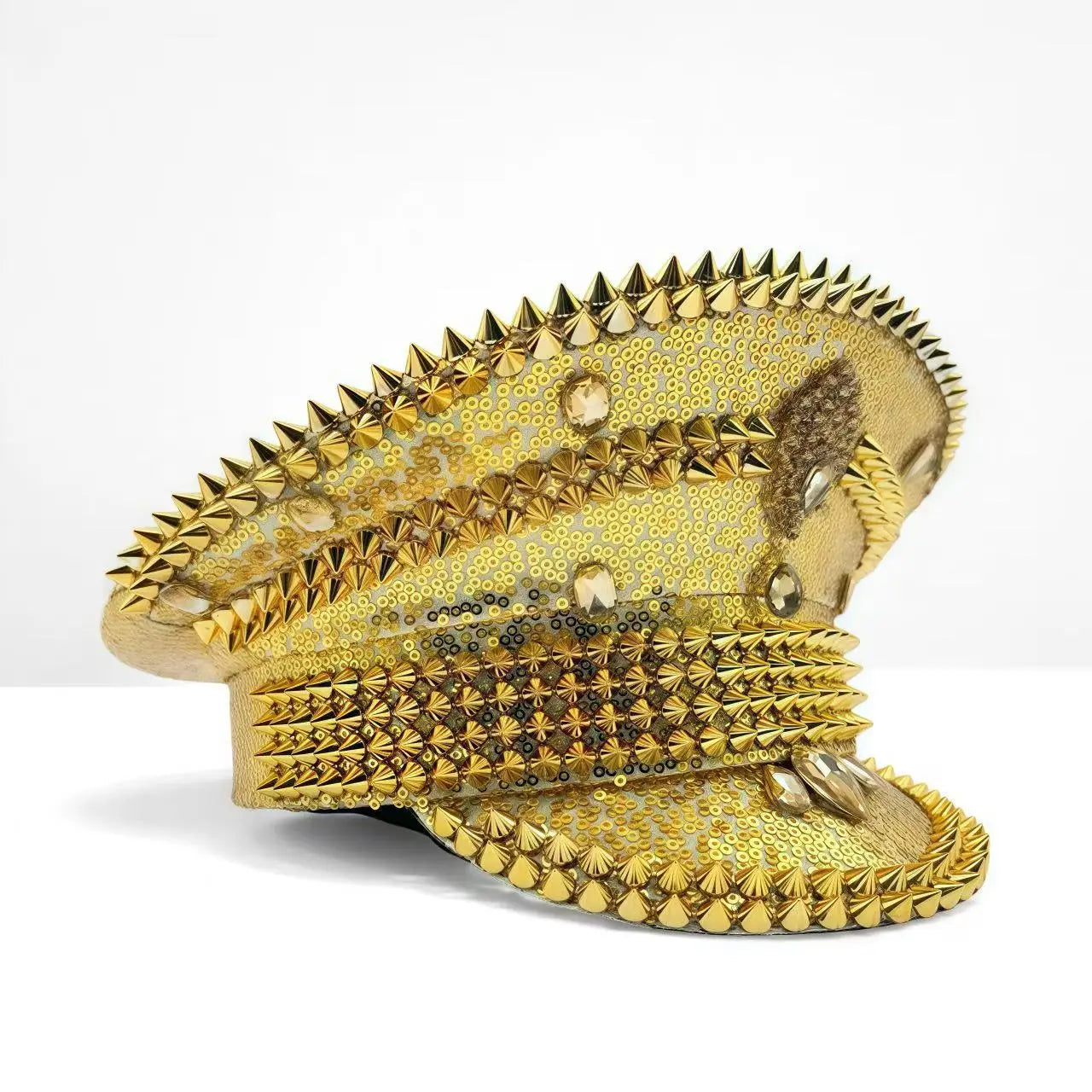 Glitter Sequin Rhinestone Captain Hat