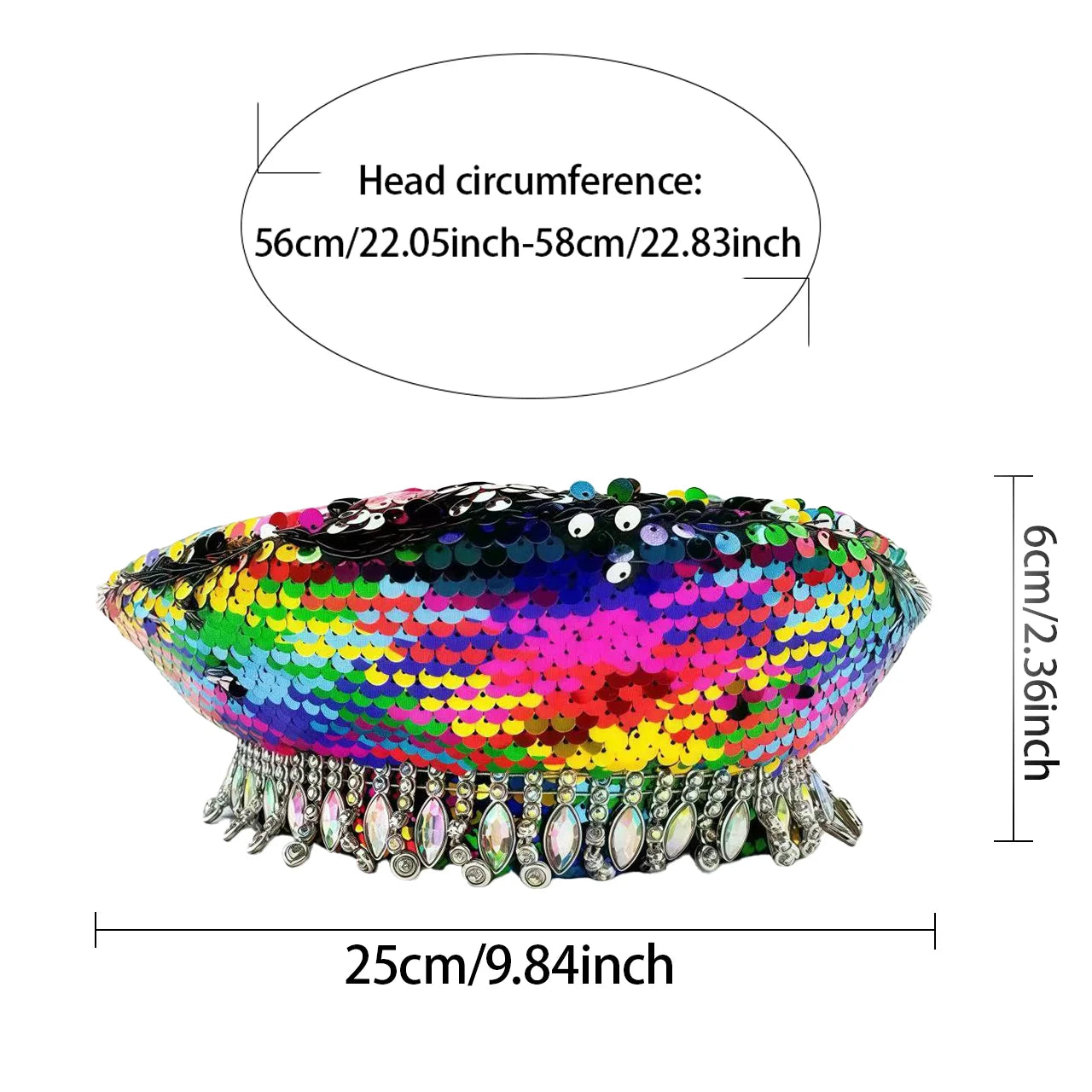 Colorful Disco Steampunk Beanie Hat