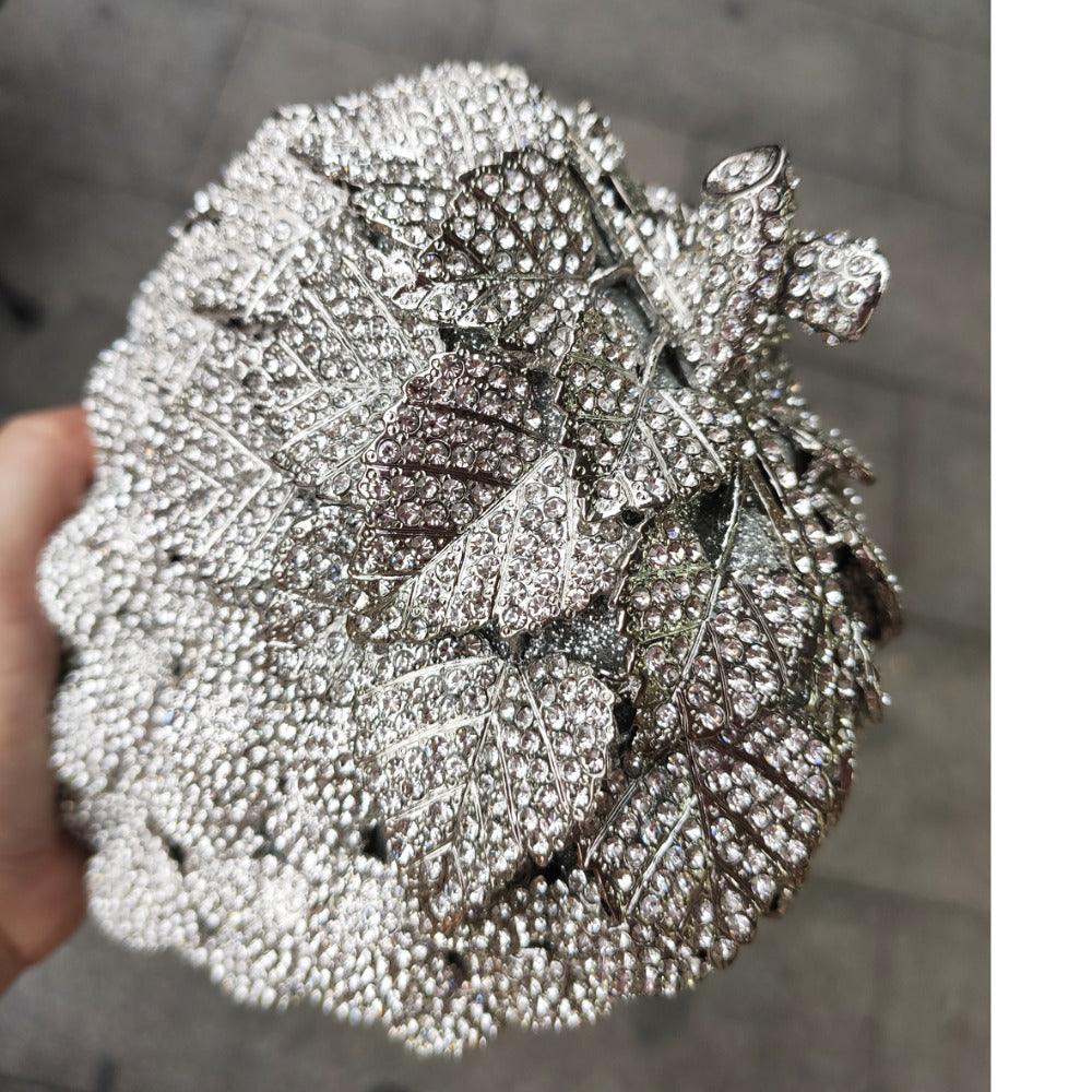 Purple Grape Luxury Crystal Bags Women Banquet Purse Ladies Evening Bags Diamond Clutch Bags Wristlets Handbags SM21 - ODDSALTBoutique