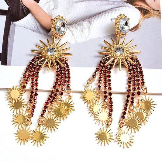 Colorful Star Long Tassel Earrings - ODDSALTBoutique