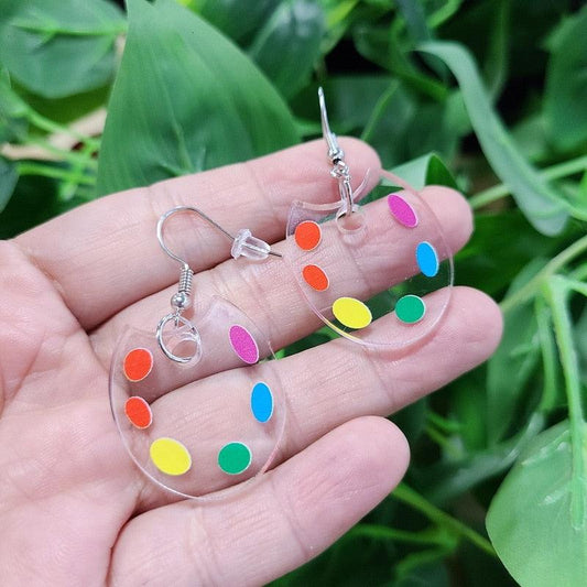 Doing Art Paint Drop Earrings - ODDSALTBoutique