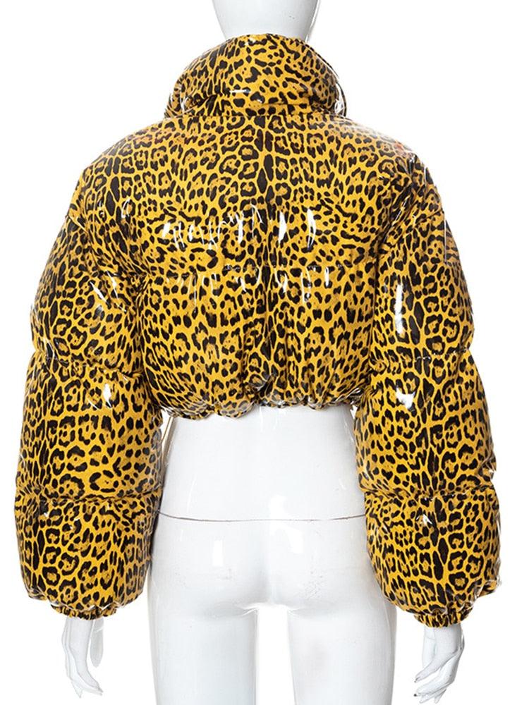 A Cheetah Down Bubble Jacket - ODDSALTBoutique