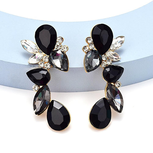 Vintage Rhinestone Earrings - ODDSALTBoutique