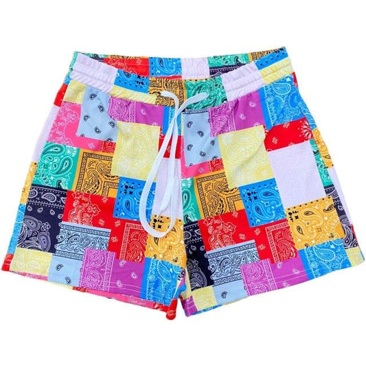 Multi Color Bandana Shorts - ODDSALTBoutique