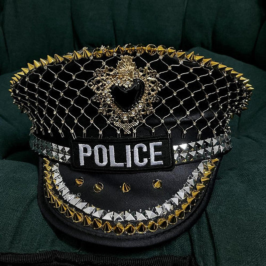 Police Me Captain Bling Hat - ODDSALTBoutique
