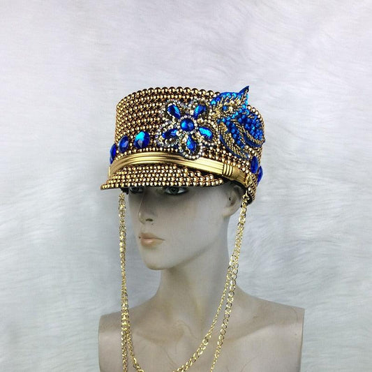 Show Stopping Captain Bling Hat - ODDSALTBoutique