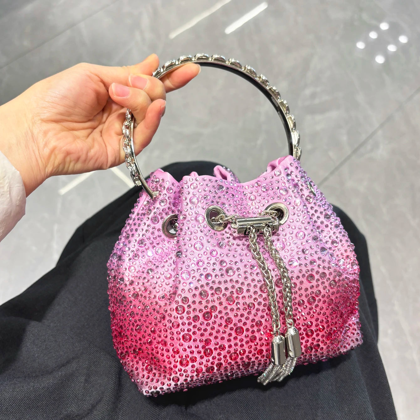 Crystal Sunset Bucket Bag