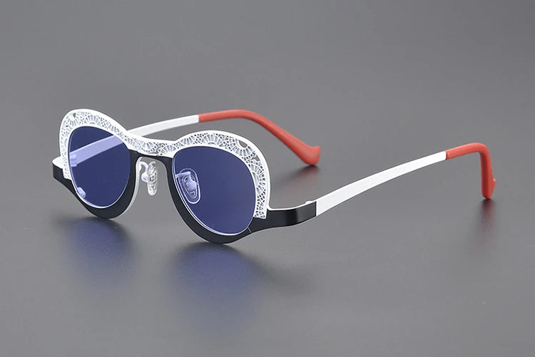 Steel Lace Retro Frame Sunglasses