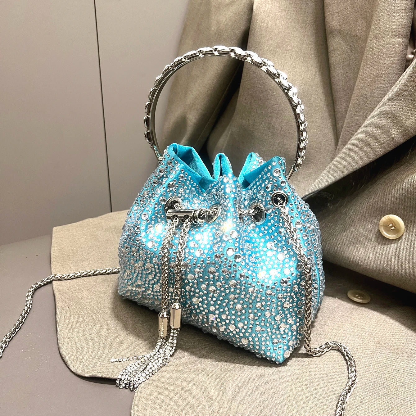 Crystal Sunset Bucket Bag