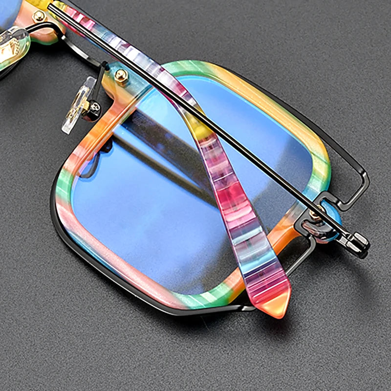 Colorful Asymmetric Geometric Vibes Frames