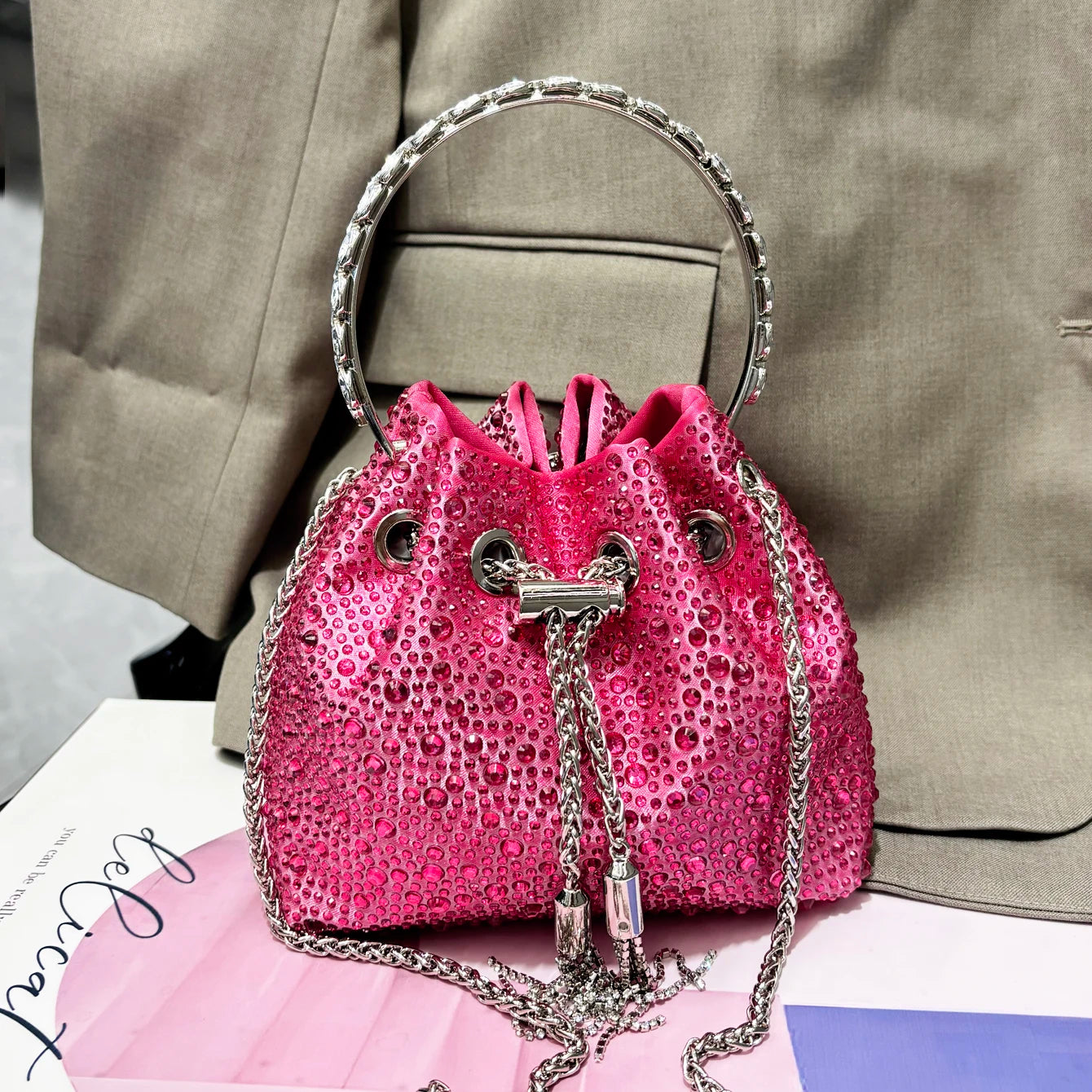Crystal Sunset Bucket Bag
