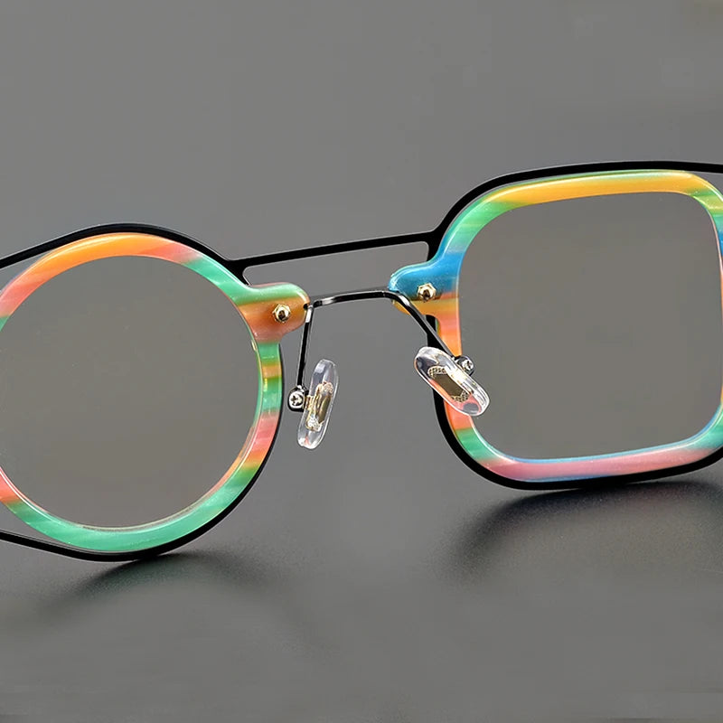 Colorful Asymmetric Geometric Vibes Frames