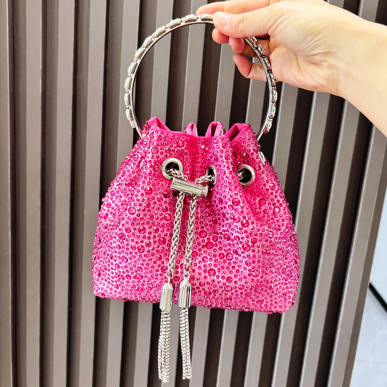 Crystal Sunset Bucket Bag