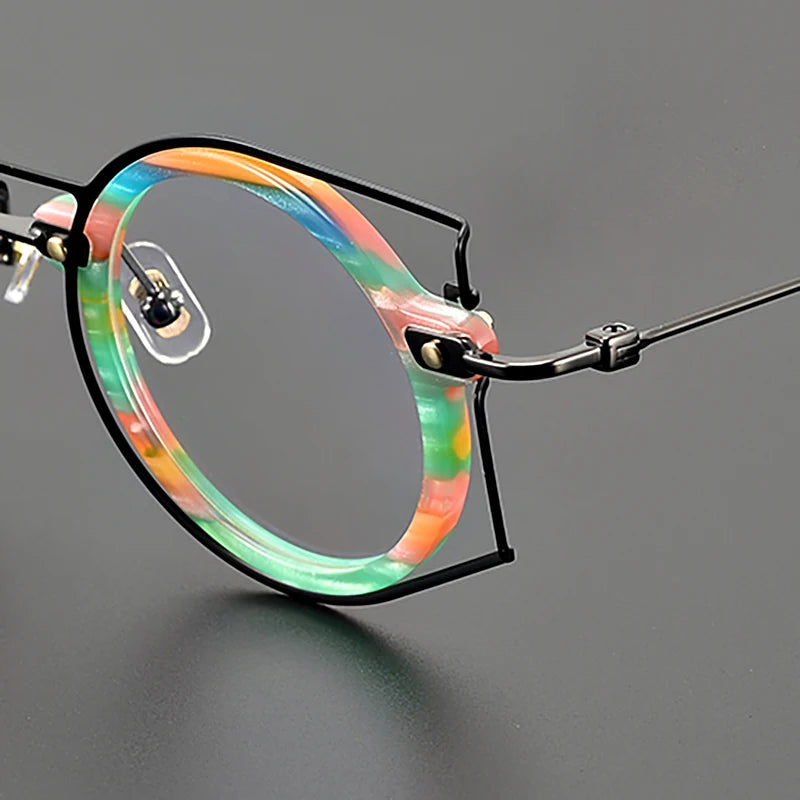 Colorful Asymmetric Geometric Vibes Frames