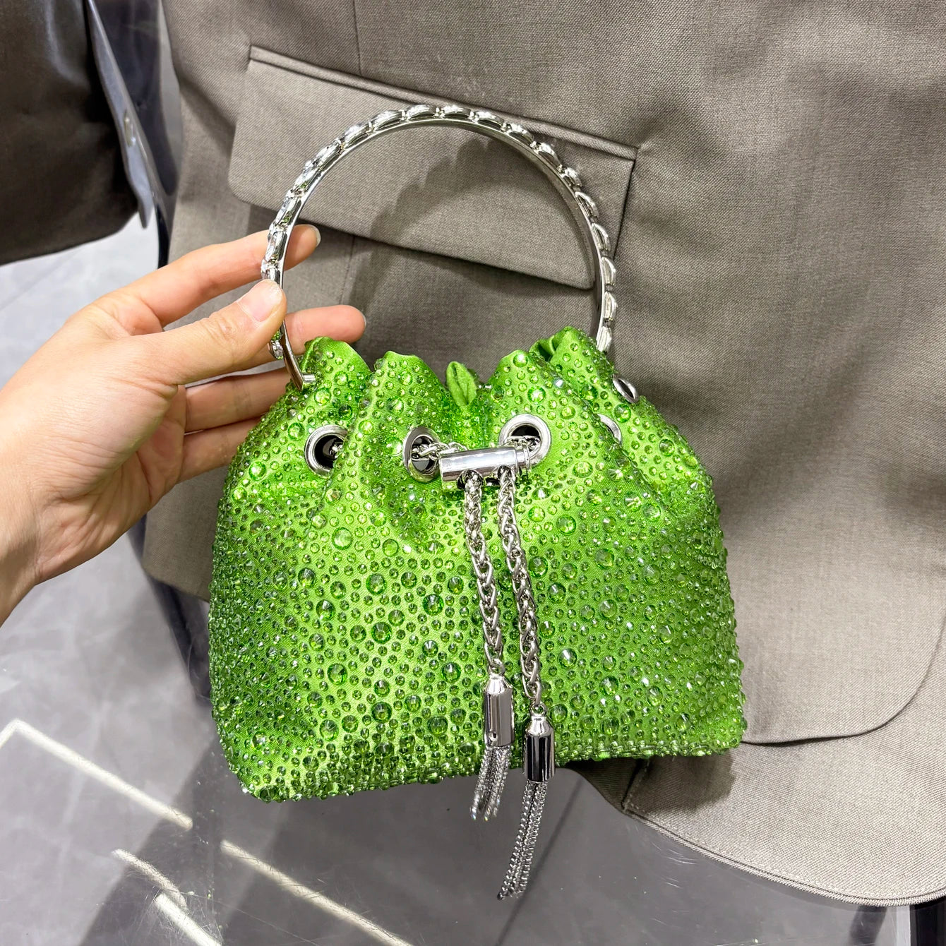 Crystal Sunset Bucket Bag