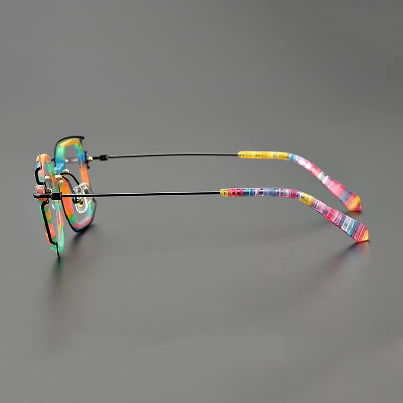 Colorful Asymmetric Geometric Vibes Frames