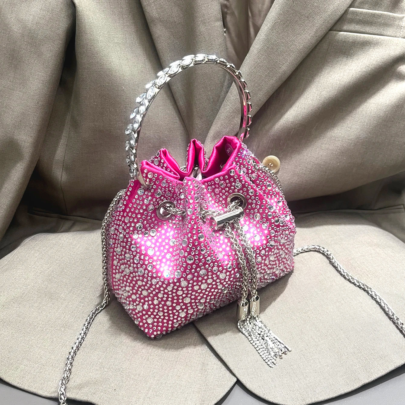 Crystal Sunset Bucket Bag