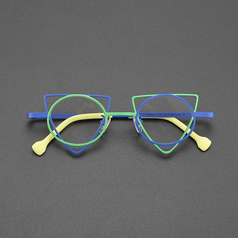 Vintage Geometric Electric Frames