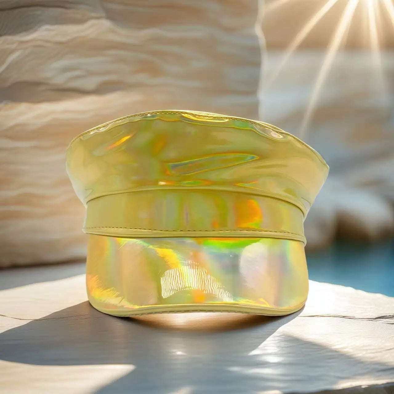 Laser Love Faux Leather Steampunk Captain Hat