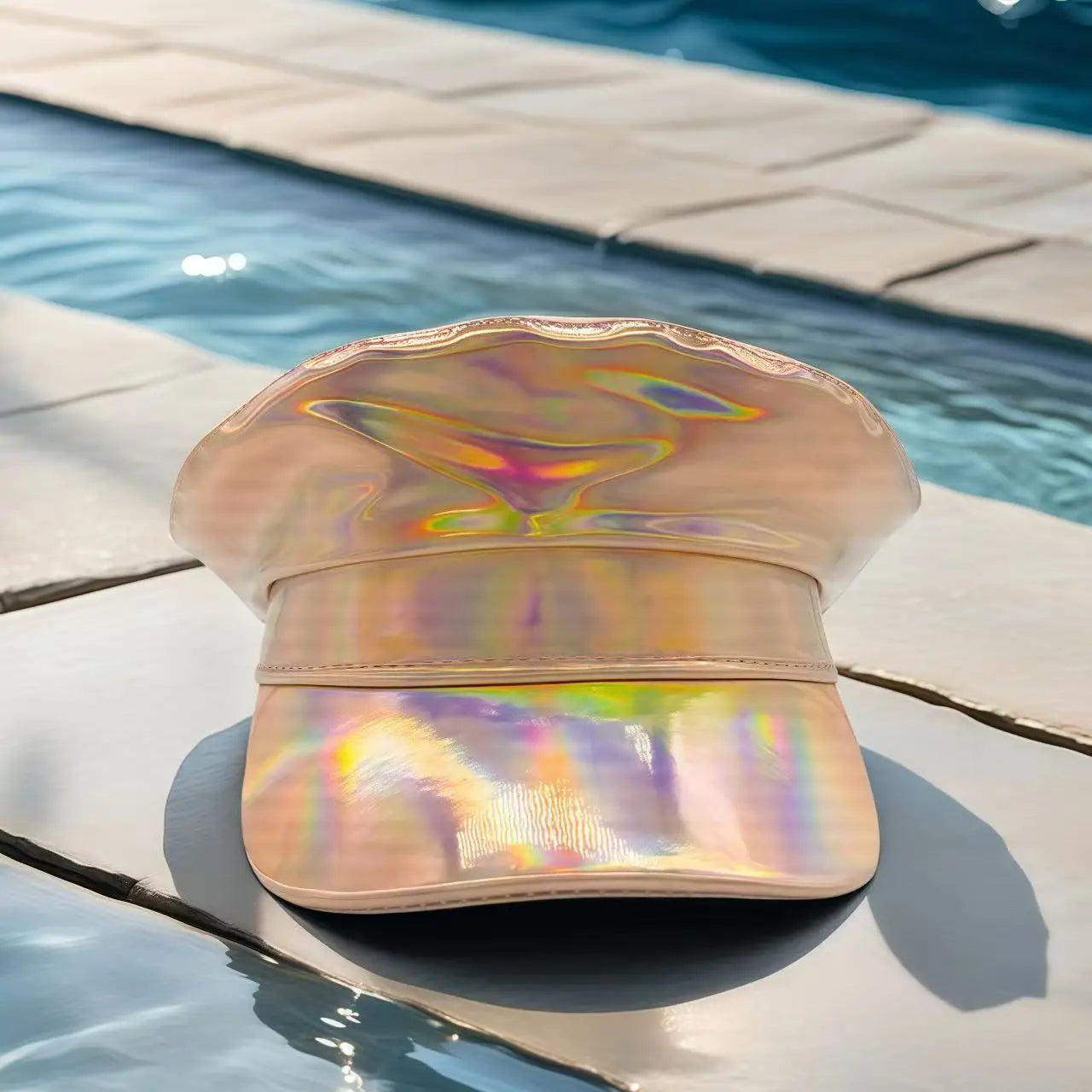 Laser Love Faux Leather Steampunk Captain Hat