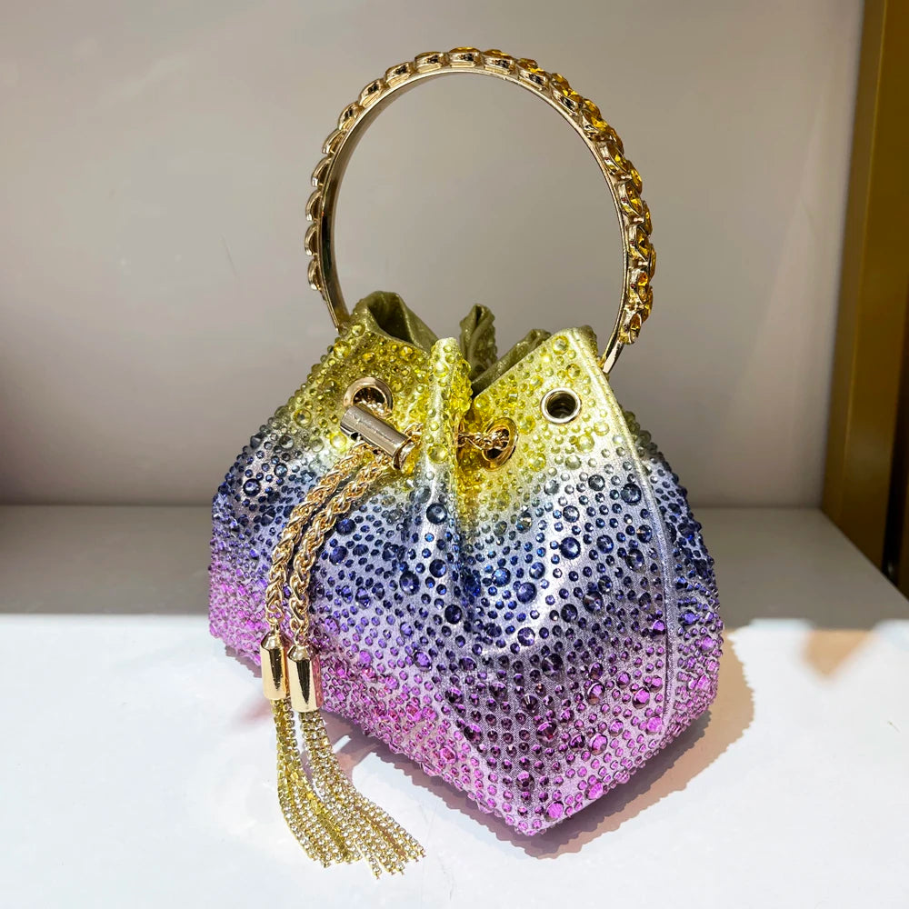 Crystal Sunset Bucket Bag