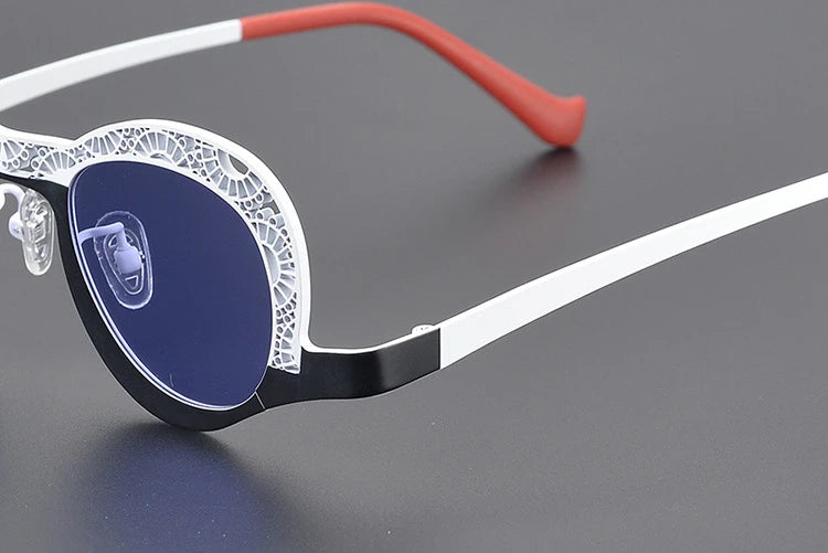 Steel Lace Retro Frame Sunglasses