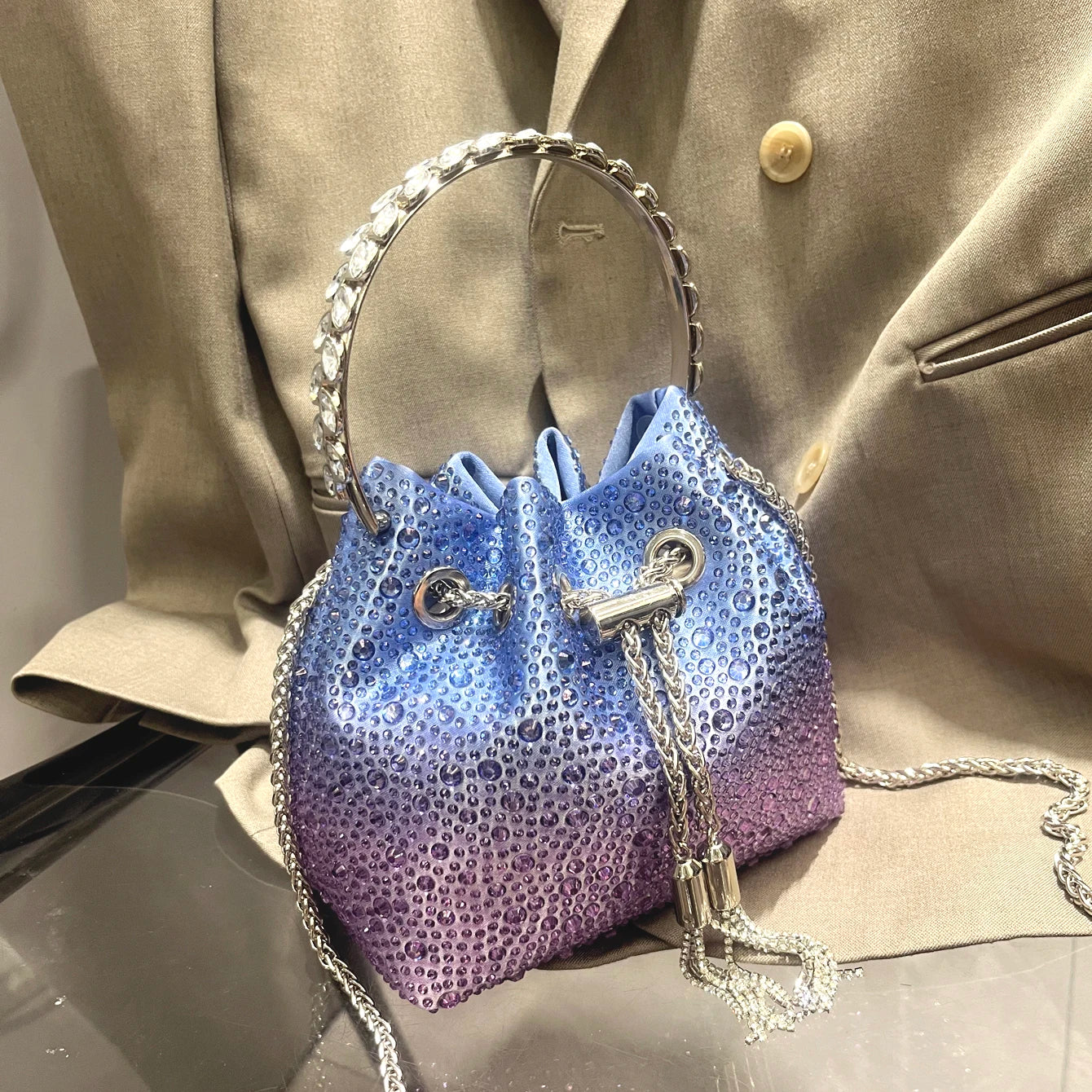 Crystal Sunset Bucket Bag