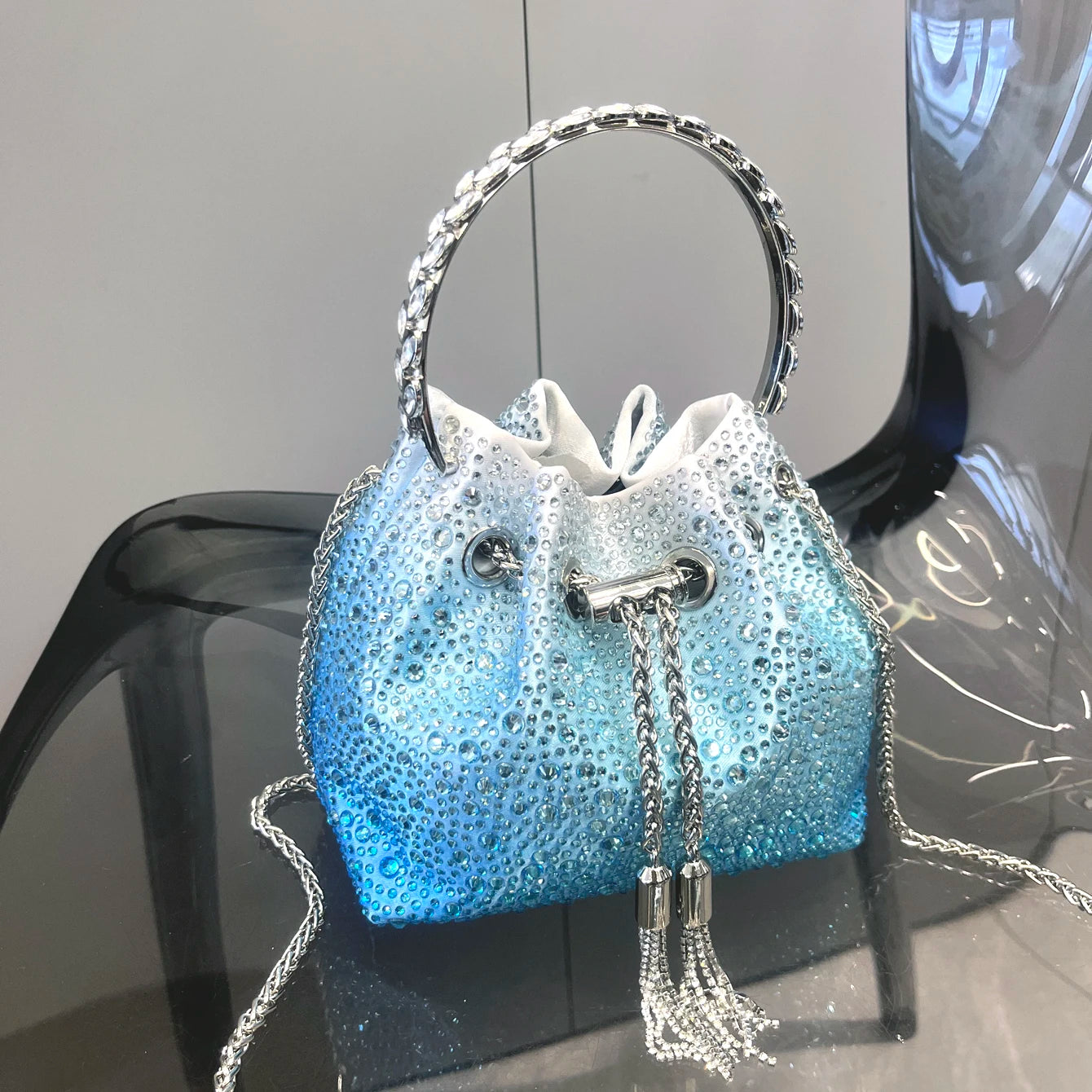 Crystal Sunset Bucket Bag