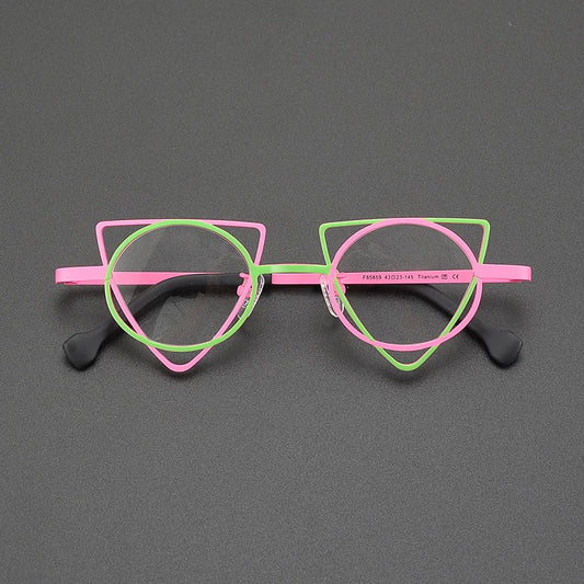 Vintage Geometric Electric Frames