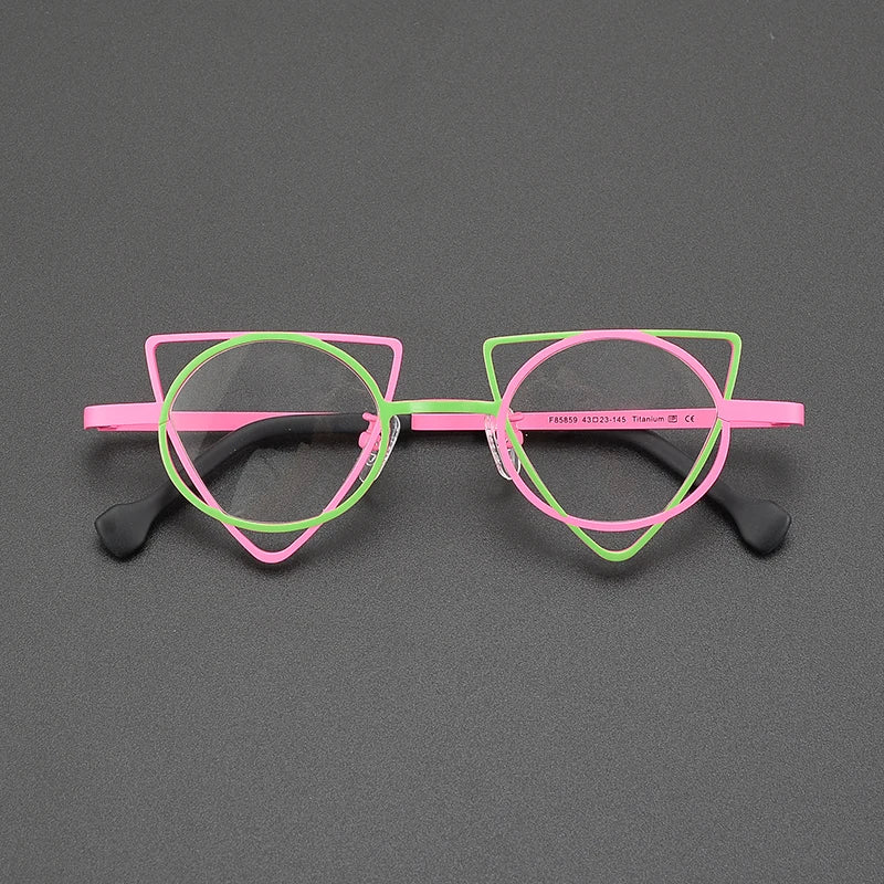 Vintage Geometric Electric Frames