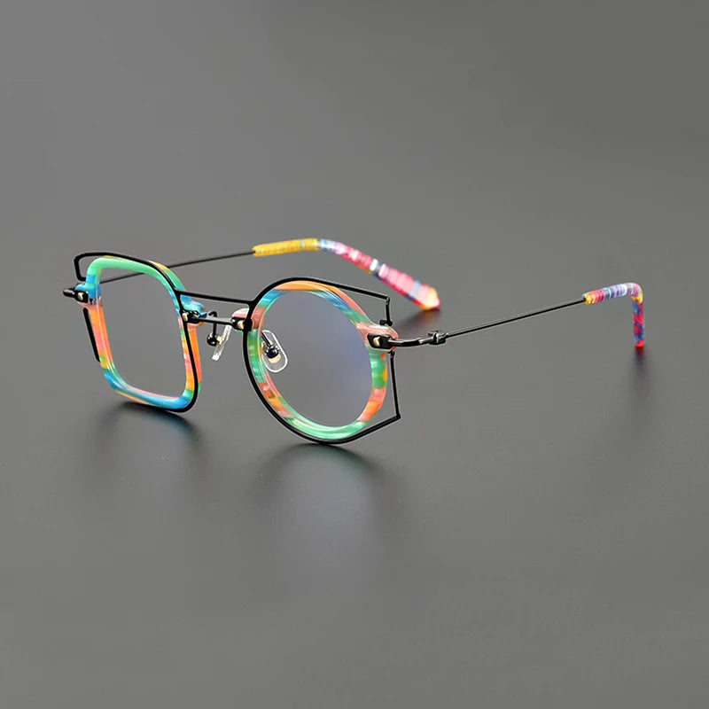 Colorful Asymmetric Geometric Vibes Frames