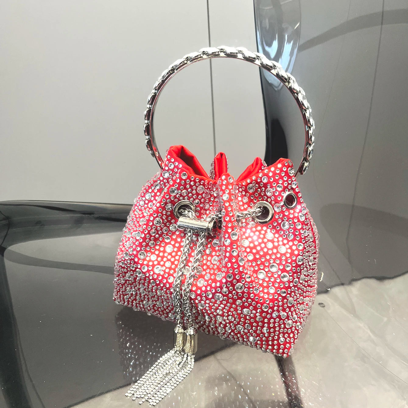Crystal Sunset Bucket Bag