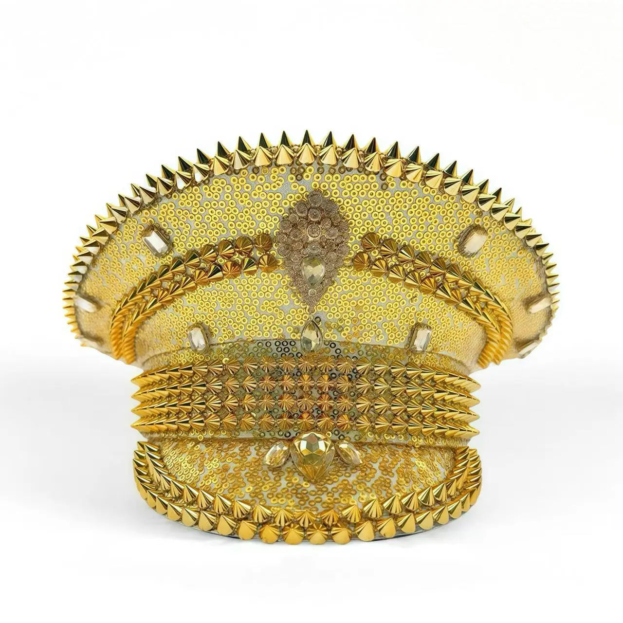 Glitter Sequin Rhinestone Captain Hat