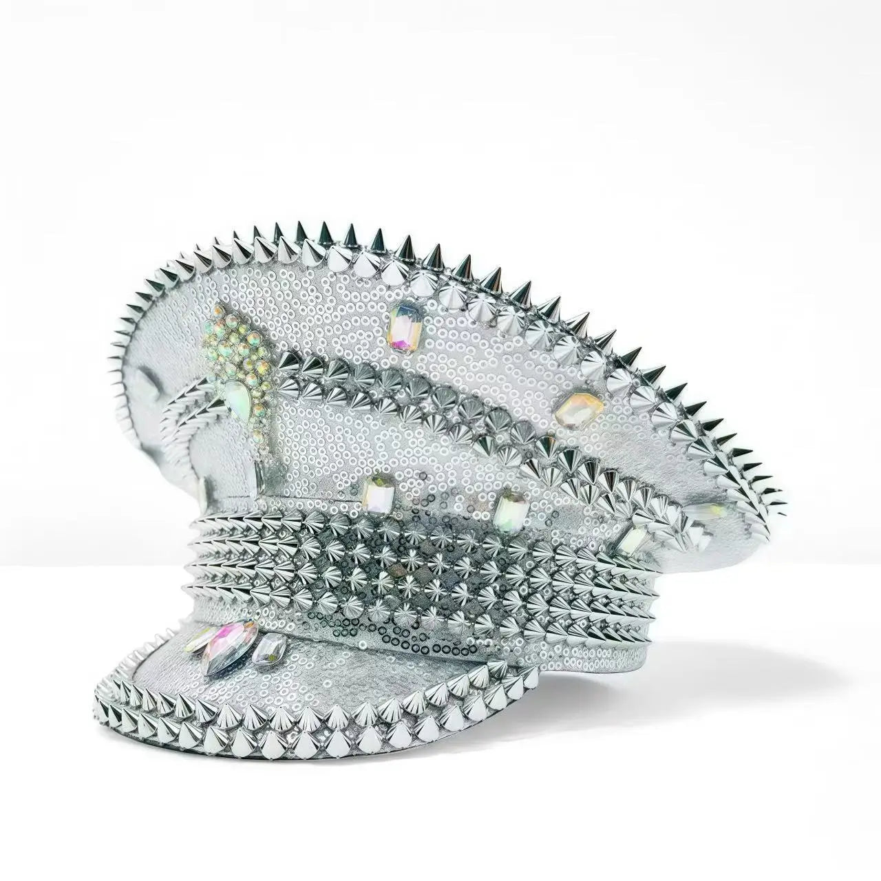 Glitter Sequin Rhinestone Captain Hat