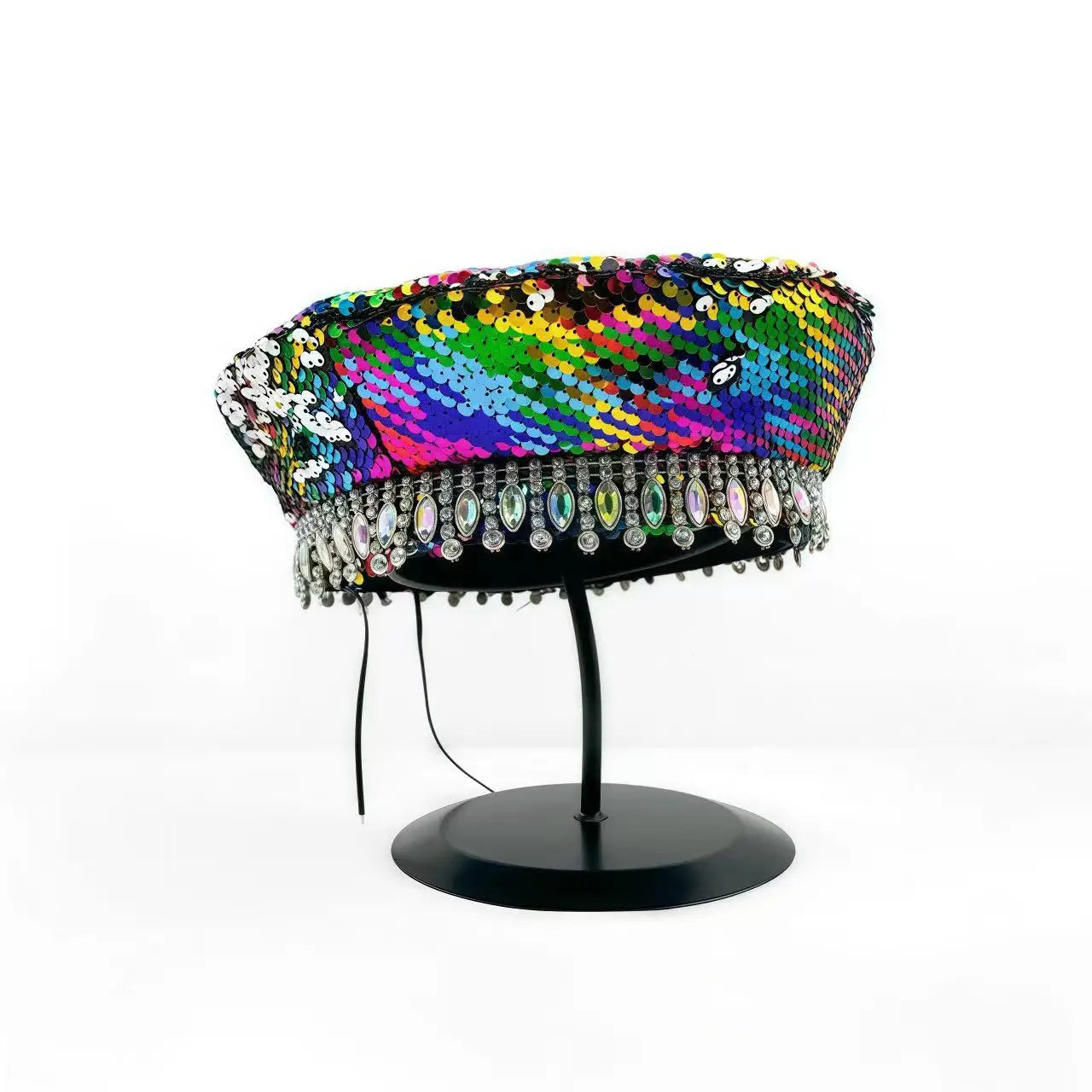 Colorful Disco Steampunk Beanie Hat