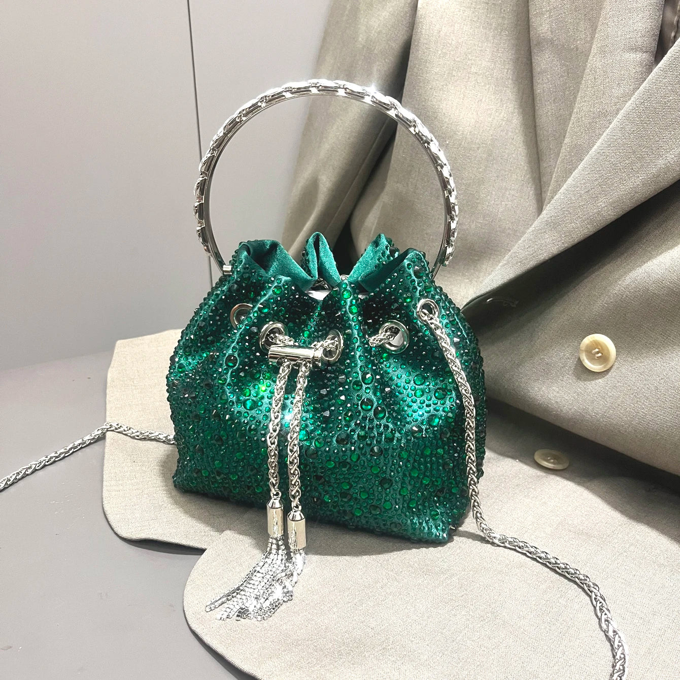 Crystal Sunset Bucket Bag