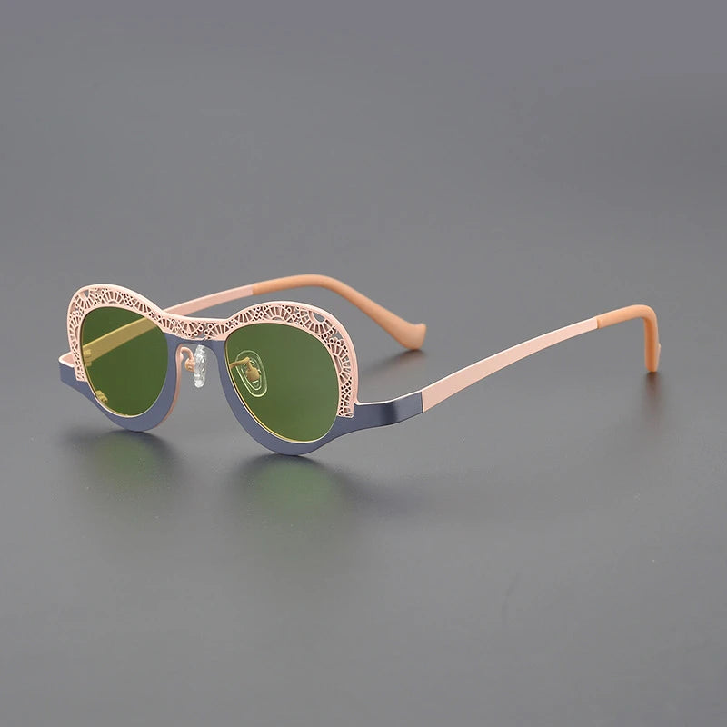 Steel Lace Retro Frame Sunglasses