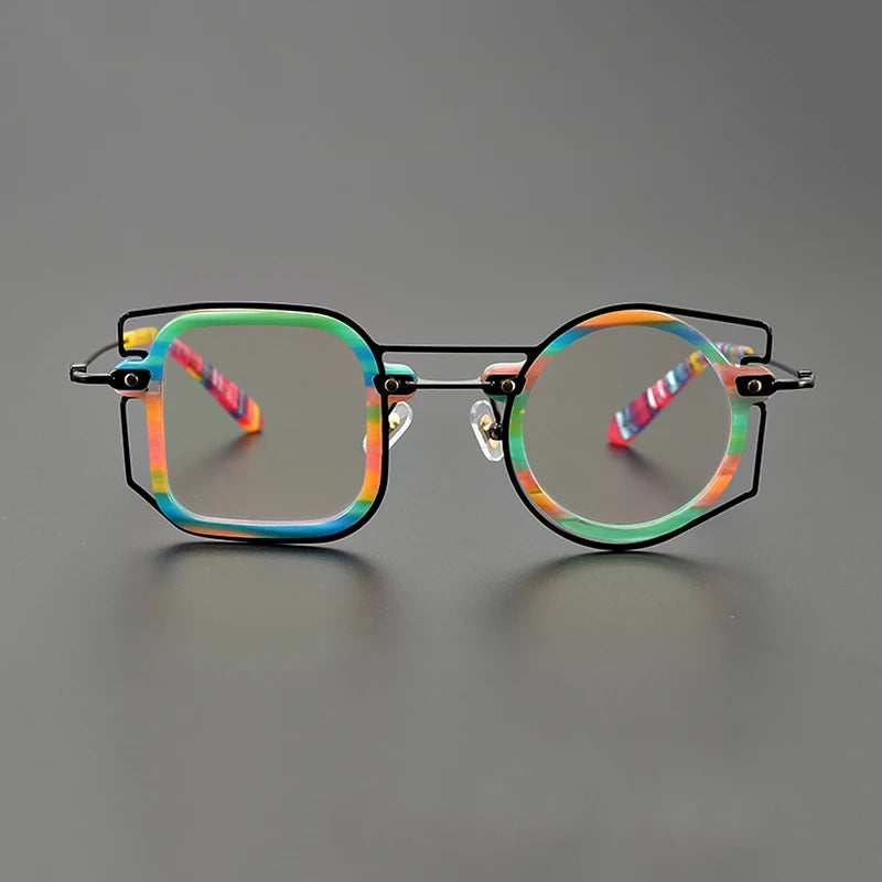 Colorful Asymmetric Geometric Vibes Frames