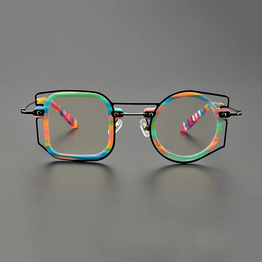 Colorful Asymmetric Geometric Vibes Frames