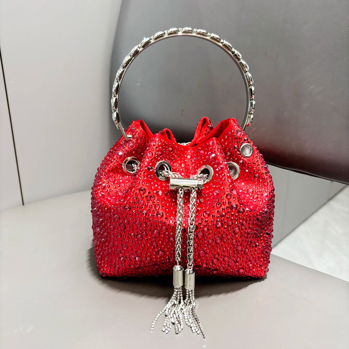 Crystal Sunset Bucket Bag