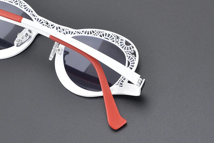 Steel Lace Retro Frame Sunglasses