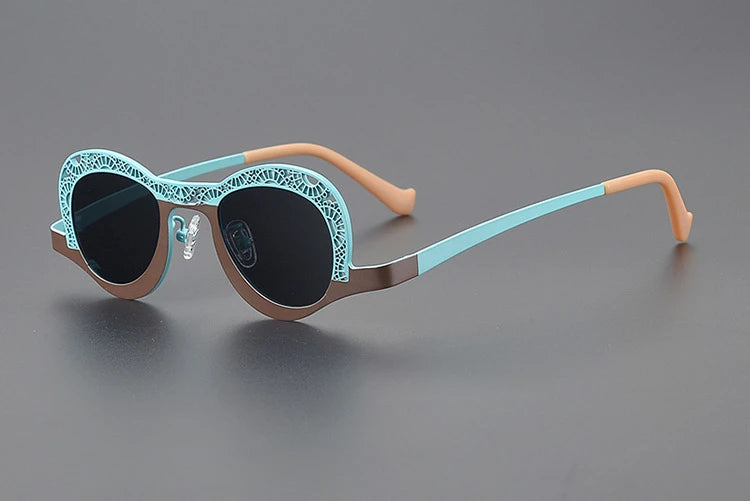 Steel Lace Retro Frame Sunglasses