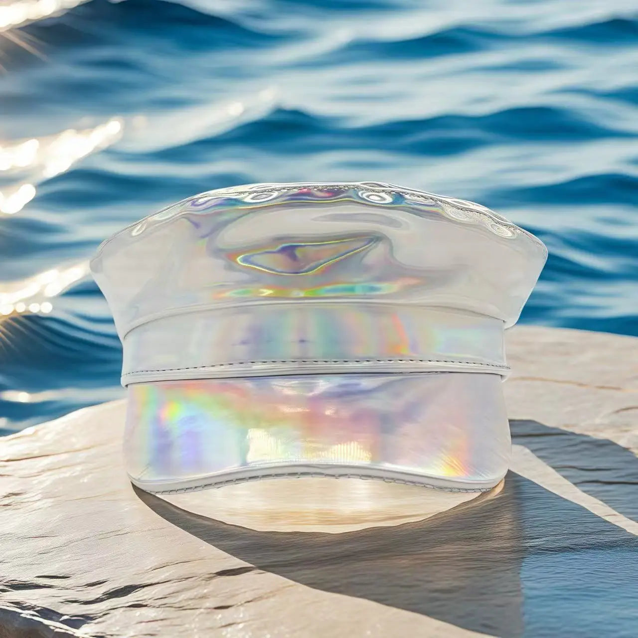 Laser Love Faux Leather Steampunk Captain Hat