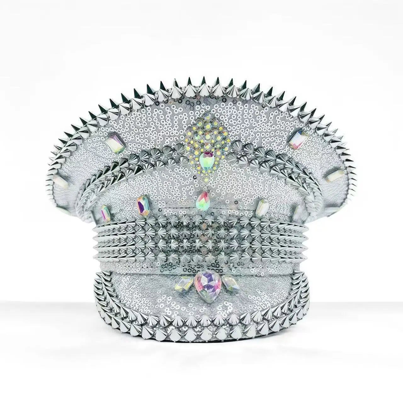 Glitter Sequin Rhinestone Captain Hat