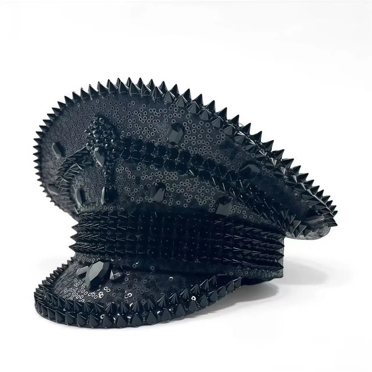 Glitter Sequin Rhinestone Captain Hat