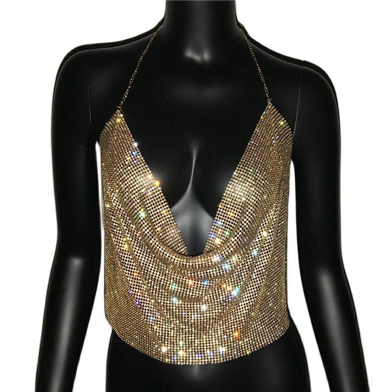 Dropped Rhinestone Top - ODDSALTBoutique