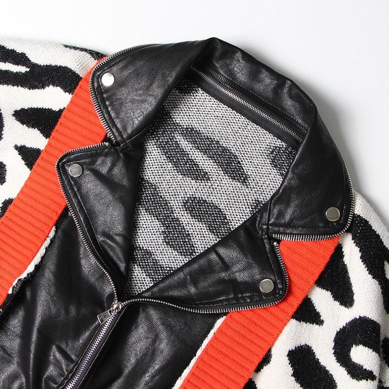 Orange Cheetah Joint Vintage Jacket - ODDSALTBoutique