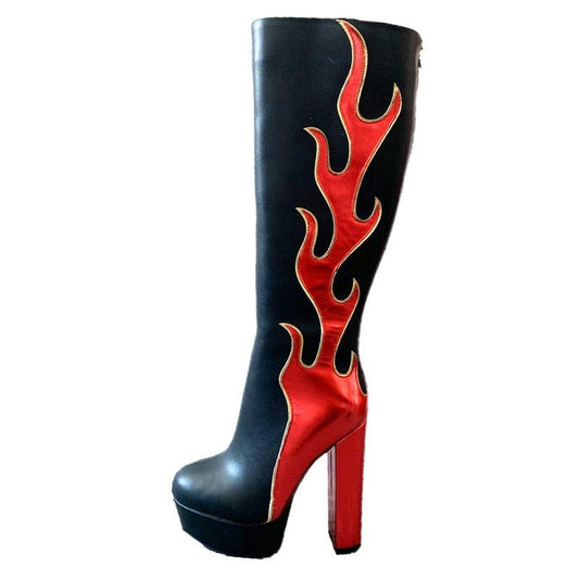 Flame Throwing Steppers Boots - ODDSALTBoutique