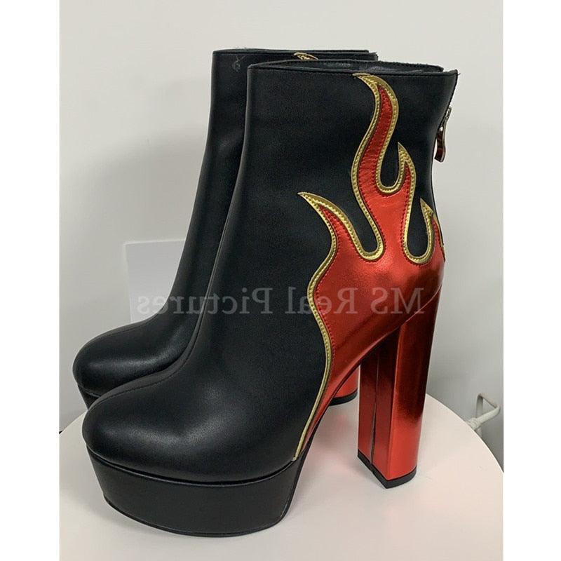 Flame Throwing Steppers Boots - ODDSALTBoutique